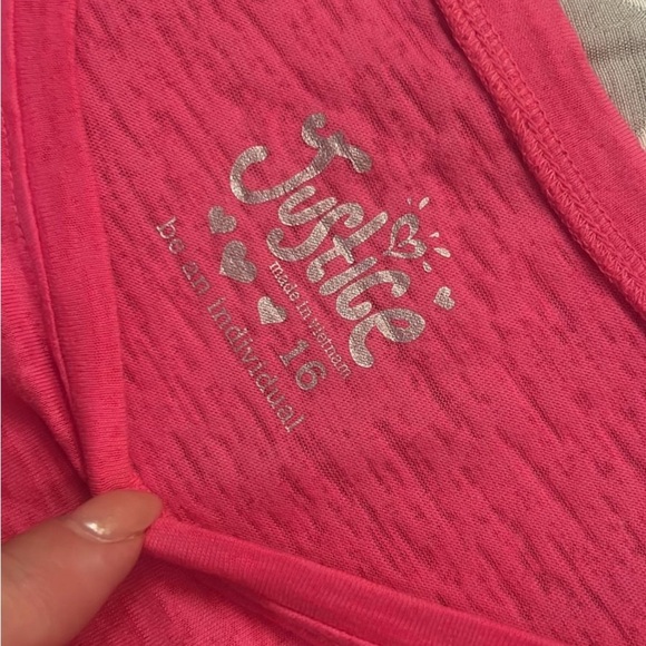 Justice Pink Leopard Sequin Tee - Picture 3 of 6